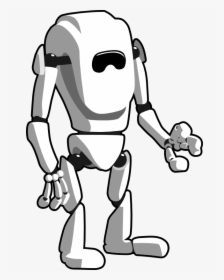 Vector Robotics Black And White - Art On Robot Black And White, HD Png Download, Transparent PNG