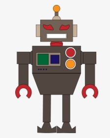 Robot,machine,line - Cartoon, HD Png Download, Transparent PNG