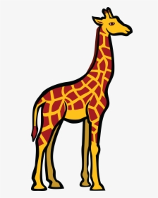 Giraffe Cliparts - Coloured Picture Of Giraffe, HD Png Download, Transparent PNG