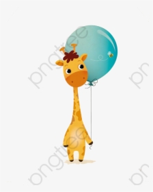 Cartoon Giraffe Clipart - Giraffe, HD Png Download, Transparent PNG