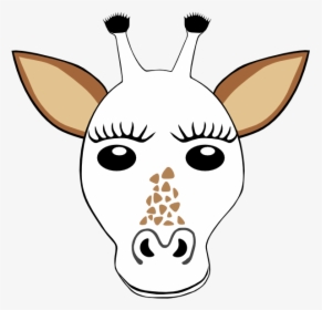 Giraffe Clipart Template - Giraffe Head Coloring Page, HD Png Download, Transparent PNG
