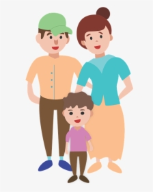 Family, Characters, Illustration, Child, Core Family - Cartoon, HD Png Download, Transparent PNG