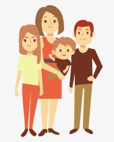 Nuclear Family Euclidean Vector Child Illustration - Transparent Family Vector Png, Png Download, Transparent PNG