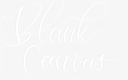 Blank Canvas Logo - Calligraphy, HD Png Download, Transparent PNG