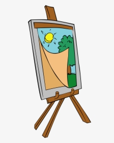 Painting Cliparts Art Free - Clip Art Easel, HD Png Download, Transparent PNG