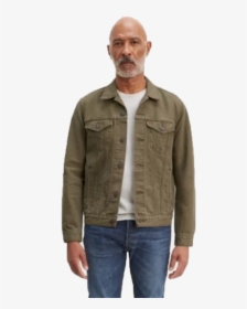 The Trucker Jacket Olive Night Canvas   Class Lazyload - Levis Canvas Trucker Jacket, HD Png Download, Transparent PNG