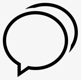 Black And White - Black And White Speech Bubbles Png, Transparent Png, Transparent PNG