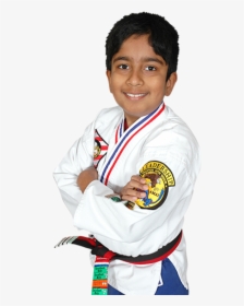 Martial Arts Kid With Arms Crossed - Brazilian Jiu-jitsu, HD Png Download, Transparent PNG