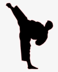 Clip Art Kick Mixed Martial Arts Karate - Karate Sidekick Clipart, HD Png Download, Transparent PNG