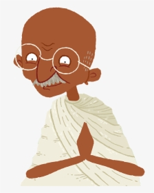 This Is Mohandas Gandhi - Illustration, HD Png Download, Transparent PNG