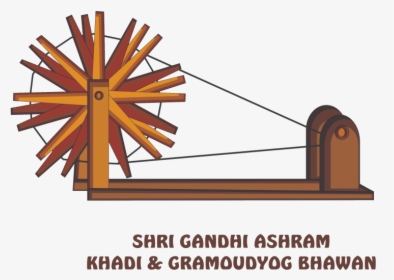 Kshetriya Shri Gandhi Ashram Hazratganj Lucknow - Gandhi Spinning Wheel Png, Transparent Png, Transparent PNG