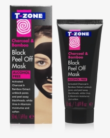 Peel Off Mask - T Zone Charcoal Face Mask, HD Png Download, Transparent PNG