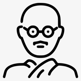 Gandhi - Gandhi Icon Png, Transparent Png, Transparent PNG