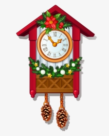 2016 Merry Christmas And Happy New Year Vector Background - Christmas Cuckoo Clock Clipart, HD Png Download, Transparent PNG