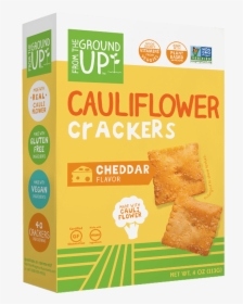Cauliflower Crackers Cheddar - Cauliflower Crackers From The Ground Up, HD Png Download, Transparent PNG