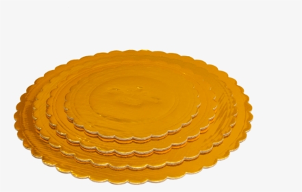 Sweet Carrier Collection Gold Embossed Scalloped Cake - Circle, HD Png Download, Transparent PNG
