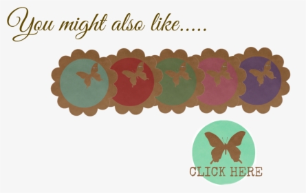 I Designed This Scalloped Circle With The Stapled Butterfly - Make A Wish Alabama, HD Png Download, Transparent PNG