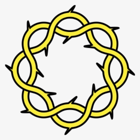 Arabic Pattern Black Transparent Png, Png Download - Crown Of Thorns Heraldry, Png Download, Transparent PNG