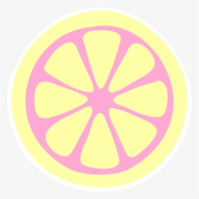 Pink Lemon Slice Clip Art At Clker - Circle, HD Png Download, Transparent PNG