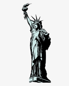 Statue Of Liberty Artwork Png, Transparent Png, Transparent PNG