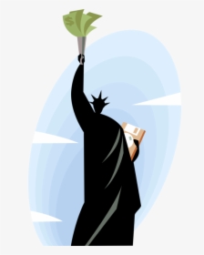 Vector Illustration Of Statue Of Liberty Colossal Neoclassical - Illustration, HD Png Download, Transparent PNG