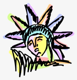 Vector Illustration Of Statue Of Liberty Colossal Neoclassical - Statue Of Liberty National Monument, HD Png Download, Transparent PNG