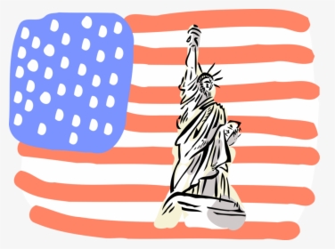 Vector Illustration Of Statue Of Liberty Colossal Neoclassical - Estatua Da Liberdade Em Jpeg, HD Png Download, Transparent PNG