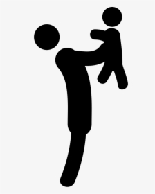 Standing Person With Kid Up In Arms - Portable Network Graphics, HD Png Download, Transparent PNG