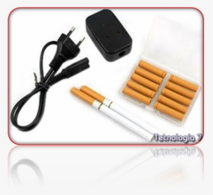 E Cigarette With Cigarette Form, HD Png Download, Transparent PNG