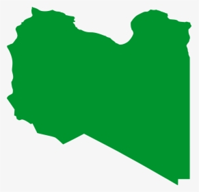 Libya Flag Clipart Icon - Flag Map Of Libya, HD Png Download, Transparent PNG