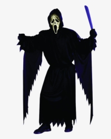 Adult Zombie Ghost Face Costume - Scream Halloween, HD Png Download, Transparent PNG