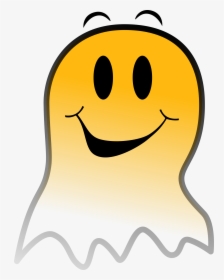 Ghost Smiley Clip Arts - Smiley Fantôme, HD Png Download, Transparent PNG