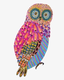 Owl And Art Image - Colorful Transparent Owl Png, Png Download, Transparent PNG