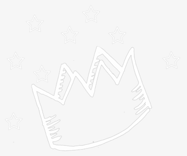 Ftestickers Doodleart White Cute - Transparent Crown Doodle, HD Png Download, Transparent PNG