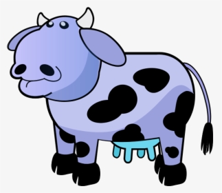 Cartoon Cow Cliparts - Cow Colour, HD Png Download, Transparent PNG