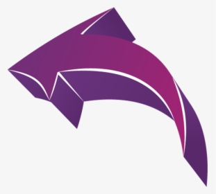 Curved Arrow Clipart - Purple Arrow Transparent Background, HD Png Download, Transparent PNG