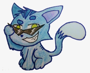 Transparent Pepsiman Png - Blue Cat No Background, Png Download, Transparent PNG