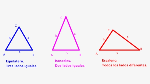 Lados - Triangulos Por Sus Lados, HD Png Download, Transparent PNG