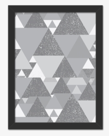 Quadro Triangulos Cinza, HD Png Download, Transparent PNG