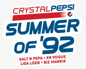 Pepsi Transparent Font - Crystal Pepsi, HD Png Download, Transparent PNG