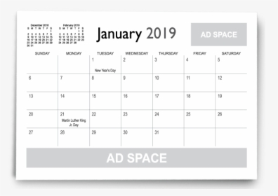 2019 Calendar Template Indesign - Ravelry, HD Png Download, Transparent PNG