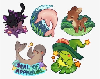 Cute Animal Stickers, HD Png Download, Transparent PNG