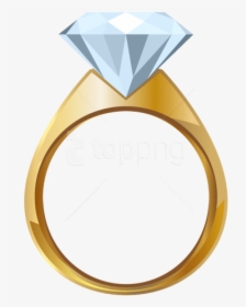 Download Gold Engagement Png - Wedding Ring Clip Art, Transparent Png, Transparent PNG