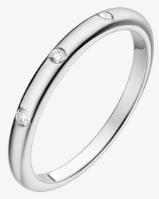 Wedding Band With Three Diamonds, HD Png Download, Transparent PNG