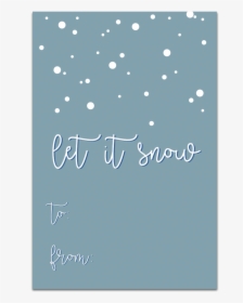 Let It Snow Gift Tags, HD Png Download, Transparent PNG