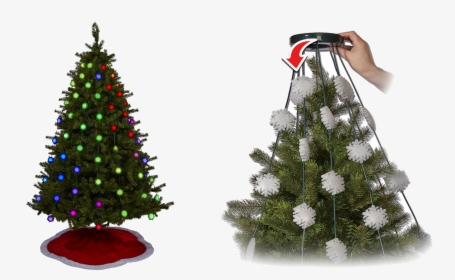 Christmas Lights Easy Installation Tree, HD Png Download, Transparent PNG