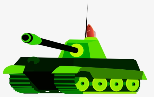 Vehicle,motor Vehicle,green - Clipart Tank, HD Png Download, Transparent PNG