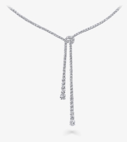 A Classic Graff Double Strand Knot Diamond Necklace - Pendant, HD Png Download, Transparent PNG
