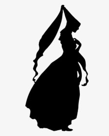 15th Century Fashion Silhouette Clip Arts - Silhouette Of A Princess, HD Png Download, Transparent PNG