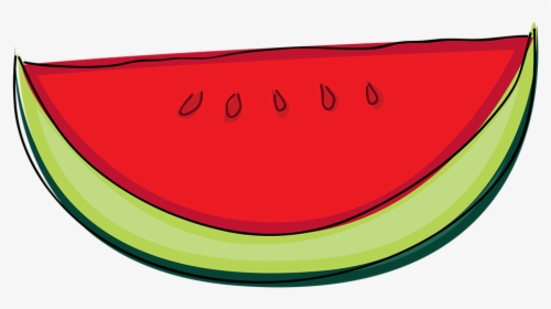 Transparent Watermelon Seed Png - Cut Melon Cartoon Png, Png Download, Transparent PNG